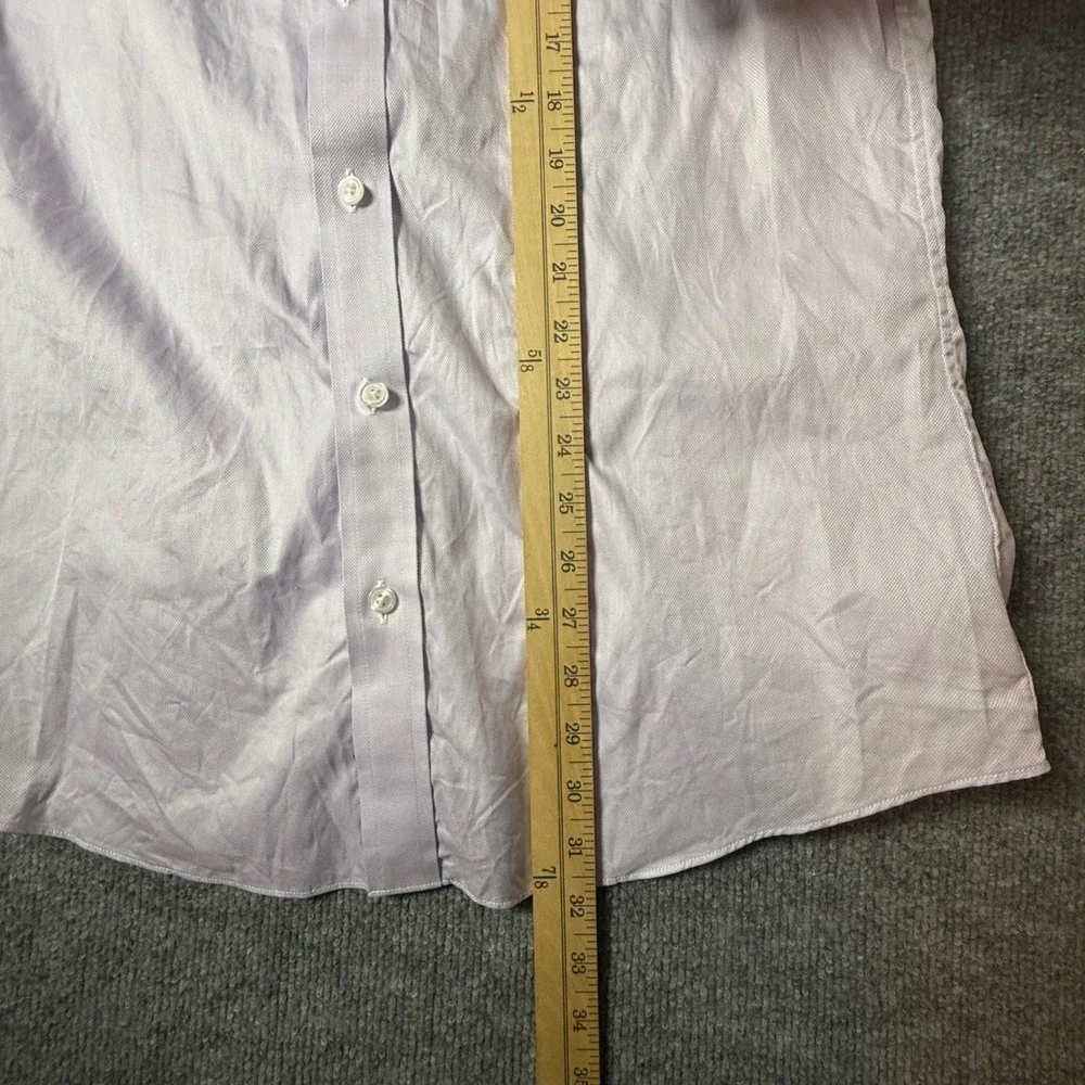 Charles Tyrwhitt Custom Dress Shirt Mens‎ Long Sleeve Lavender Cotton